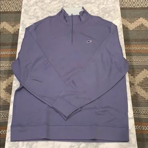 Vineyard Vines Lavender Half-Zip Pullover, Large